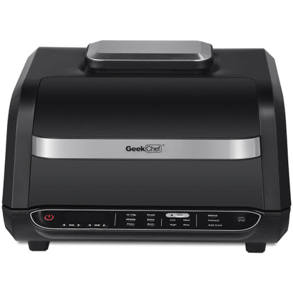 Geek Chef Airocook Smart Electric Grill Air Fryer – 7-in-1 with Cyclonic Grilling Technology and 1700W Power

