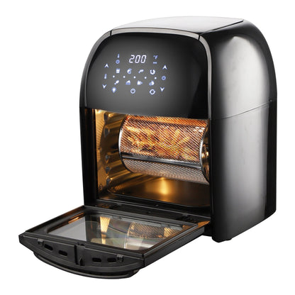 Supersonic National 3-In-1, 12 Qt Air Fryer with Rotisserie and Dehydrator, 1700W Power.


