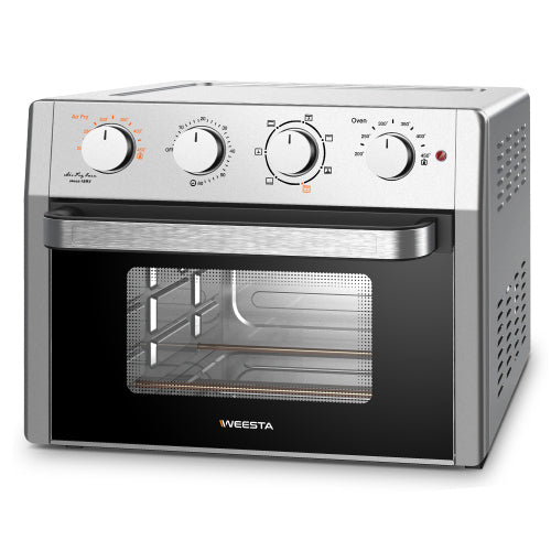 Air Fryer Toaster Oven Combo 7-in-1 Convection Oven Countertop with 24QT Capacity, Mechanical Knob Operation, and WEESTA 3.0 Technology.

