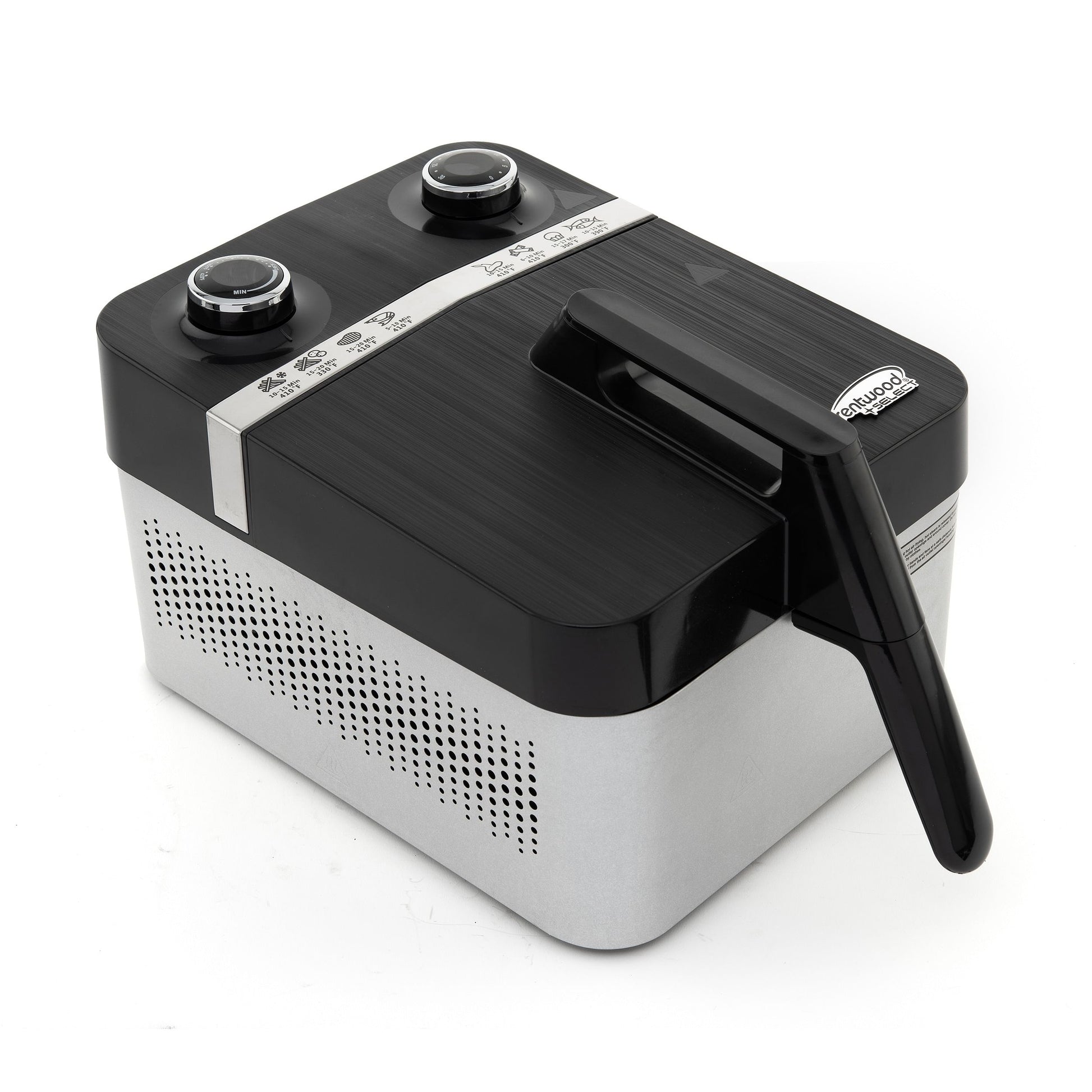 Brentwood Select 3.4 Quart Rapid Electric Air Fryer Stainless Steel with Cool Touch Basket and Timer.


